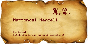 Martonosi Marcell névjegykártya
